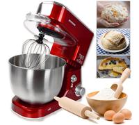 Mélangeur malaxeur robot acier inoxydable 5 litres rouge Syntrox