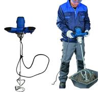 Mélangeur manuel 2600 W - Mélangeur à béton - Mélangeur à mortier - Mélangeur de mortier - 6 vitesses 0-1700 tr/min - Filetage M14 - Pour mélanger la peinture, le ciment, le béton - 230 V