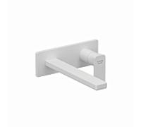 Mélangeur mural 2 trous RENON Kludi 422455375 240 mm, garniture de finition blanc mat