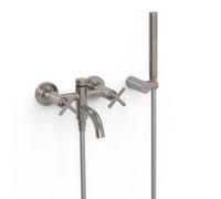 Mélangeur mural baignoire et doucheDouchette à main en laiton Acier - TRES 28317601AC