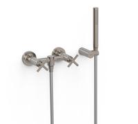 Mélangeur mural douche Douchette à main anticalcaire en laiton Acier - TRES 28316301AC