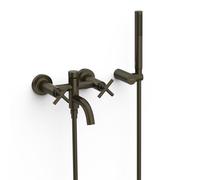 Mélangeur mural pour baignoire et douche Noir Bronze - TRES 28317601KMB