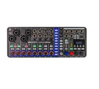 Mélangeur numérique portable Zoom LiveTrak L-6 Max 12 voies avec enregistrement SD, 32-bit flottant, écran OLED, MIDI, streaming et podcast