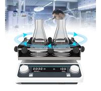 Mélangeur orbital avec affichage numérique LED, vitesse et temps réglables pour une utilisation en laboratoire, rotateur et agitateur polyvalents
