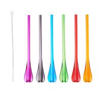 Mélangeur Paille Cuillère Cocktail réutilisable Coloris assortis - Les 6 MASTRAD
