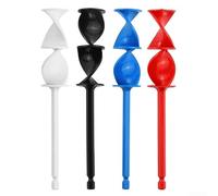 Mélangeur Peinture 4pcs avec Rallonge 1/4in Hex(4pcs set) | 4 pales standard, rallonge 15cm, tige hexagonale 6.35mm, pour idéal projets variés, gain de temps