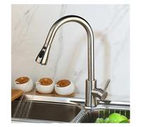 Mélangeur pivotant Chrome Noir extrait Le Nickel brossé 1 mancheeur de Cuisine, Robinet de Cuisine