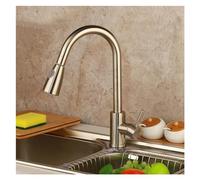 Mélangeur pivotant Chrome Noir extrait Le Nickel brossé 1 mancheeur de Cuisine, Robinet de Cuisine