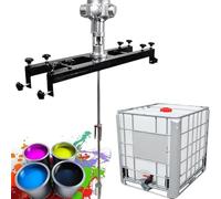 Mélangeur Pneumatique, Agitateur pour IBC à Hélice Rétractable en Acier Inoxydable pour Peinture, Chimique, Adhésif et Applications Industrielles | Sécuritaire pour Liquides Inflammables,3 Cylinders