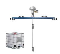 Mélangeur pneumatique en acier inoxydable, outil professionnel d'agitation liquide avec support rétractable et lame pliante, agitateur IBC Ton Baril,