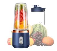 Mélangeur portable - Bouteille de smoothies rechargeable pour jus portable avec batterie pour sport, extérieur, voyage, plage, camping, fitness, bureau, pique-nique, nutrition