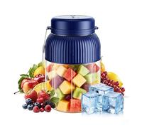Mélangeur Portable en plastique avec 2 couvercles, 32 lames, presse-agrumes Portable puissant for Smoothies, mélange de glace, jus 1300ml/45.7oz