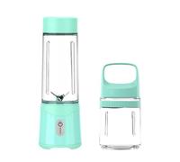 Mélangeur Portable en plastique avec tasse Ravel, presse-agrumes Portable sans fil à Six lames, tasse for cuisine, bureau, voyage, salle de sport(Blauw)