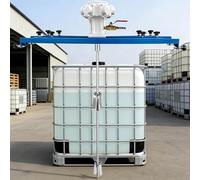 Mélangeur Pour Conteneur IBC, Agitateur Pneumatique Pour 250 Gallons Avec Hélice Pliante Et Support de Suspension, Adapté Au Mélange de Peintures, Revêtements Et Solutions à Haute Viscosité Model B