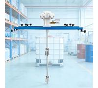 Mélangeur Pour Conteneur IBC, Agitateur Pneumatique Pour IBC, Mélangeur Pneumatique Pour Peinture de 275 Gallons, Hélice Pliante, Mélangeur Sur Support, Spécial Pour Fûts IBC de Tonne Model C