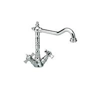 Mélangeur pour évier avec bec potence orientable chromé rétro CHAMBORD - CRISTINA ONDYNA CH13051