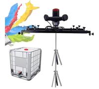 Mélangeur Réservoir électrique mortier de peinture Machine de conteneur électrique avec support Cintre Hélice pliante Agitateur de tambour de baril commercial pour dissolvant d’encre