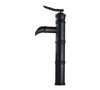 Mélangeur Robinet de lavabo en cascade antique en forme de bambou créatif en forme de levier unique lavabo lavabo robinetterie Robinets huile Riebe Bronze Vintage laiton lavabo Vanité salle de bains r