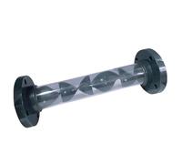 Mélangeur statique de 7,6 cm avec raccord à bride pour liquide, mélange gaz-liquide, mélange d'eau d'ozone, mélangeur statique en plastique PVC, mélange d'engrais agricoles, mélangeur