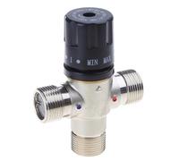 Mélangeur thermostatique en laiton plaqué pour Dn20 pour matériaux de construction pour chauffe-eau solaire, hygromètre de douche, thermomètre avec sonde pour intérieur et extérieur