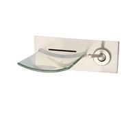 MéLangeurs De Robinets De Lavabo, Robinet mitigeur d'évier de salle de bains, cascade murale dissimulée en laiton, robinet de lavabo à changement de couleur en Nickel brossé Technologie D'éConomie D'E