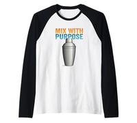 Mélangez avec Un Usage Shaker à Cocktail Barman et mixologue Manche Raglan