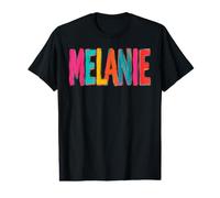 Melanie Lettres colorées pour Coups de Pinceau T-Shirt Graphique avec Valeur