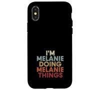 Melanie Name Melanie Personalized Name First Given Coque pour iPhone X/XS