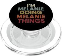 Melanie Name Melanie Personalized Name First Given PopSockets PopGrip pour MagSafe