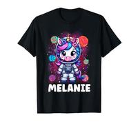 Melanie Unicorn Space Astronaute T-Shirt Graphique avec Valeur