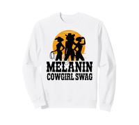 Melanin Cowgirls African Melanin Cowgirl Swag Black History Sweatshirt