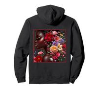 Melanin Floral Woman Black History Month African American Sweat à Capuche