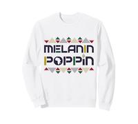 Melanin Poppin Mois De L'histoire des Noirs Fierté Magique Sweatshirt