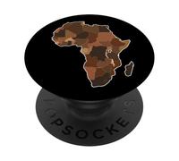 Melanin Pride Africa Complexions Carte PopSockets PopGrip Adhésif