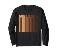 Melanin Pride Skin Tone Shades Black History Month Manche Longue