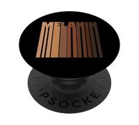 Melanin Pride Skin Tone Shades Black History Month PopSockets PopGrip Adhésif