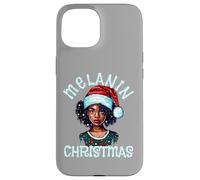 Melanin Pull de Noël Moche Fille Noire Magic Queen Sista Coque pour iPhone 15