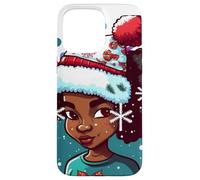 Melanin Pull de Noël Moche Fille Noire Magic Queen Sista Coque pour iPhone 15 Pro Max