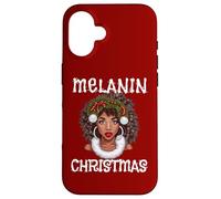 Melanin Pull de Noël Moche Fille Noire Magic Queen Sista Coque pour iPhone 16
