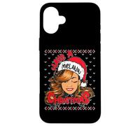 Melanin Pull de Noël Moche Fille Noire Magic Queen Sista Coque pour iPhone 16 Plus