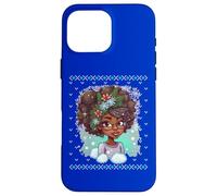Melanin Pull de Noël Moche Fille Noire Magic Queen Sista Coque pour iPhone 16 Pro Max