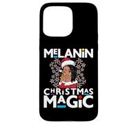 Melanine Christmas Black Girl Magic Women Brown Skin Girls Coque pour iPhone 15 Pro Max