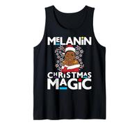 Melanine Christmas Black Girl Magic Women Brown Skin Girls Débardeur