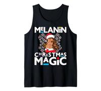 Melanine Christmas Black Girl Magic Women Brown Skin Girls Débardeur