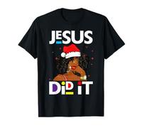 Melanine Christmas Christian Jesus l'a Fait Il est né Femmes T-Shirt