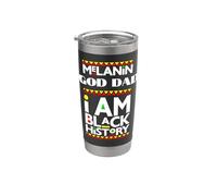 Mélanine : Dieu, papa, je suis noir, histoire, février, Blackity Bruh Gobelet isotherme en acier inoxydable double paroi