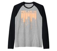 Mélanine Mois de l'histoire des Noirs Fierté Africaine Manche Raglan