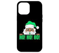 Melanine Santa Ho Ho Ho Black Girl Magic Brown Skin Boy Funny Coque pour iPhone 12 Pro Max