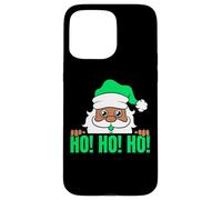 Melanine Santa Ho Ho Ho Black Girl Magic Brown Skin Boy Funny Coque pour iPhone 15 Pro Max
