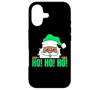 Melanine Santa Ho Ho Ho Black Girl Magic Brown Skin Boy Funny Coque pour iPhone 17